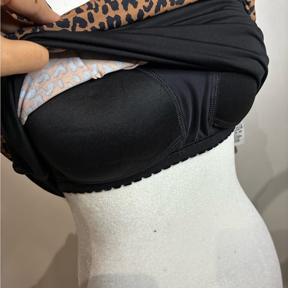 NWT Lands End Womens Square Neck Halter Tie Back Tankini Top - Picture 4 of 7